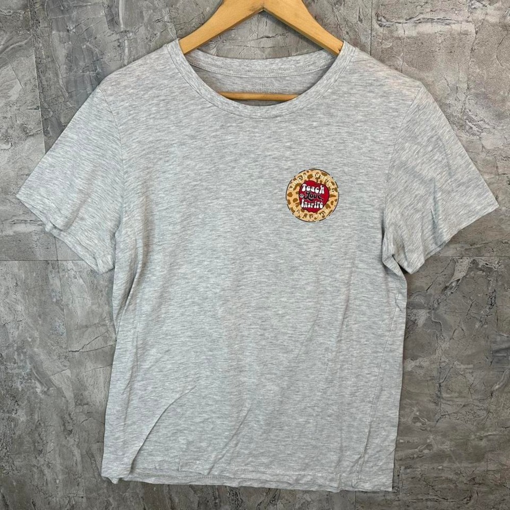 Grey cotton "Teach Love Inspire" tee  size Large Woman's‎ #schoolspirit